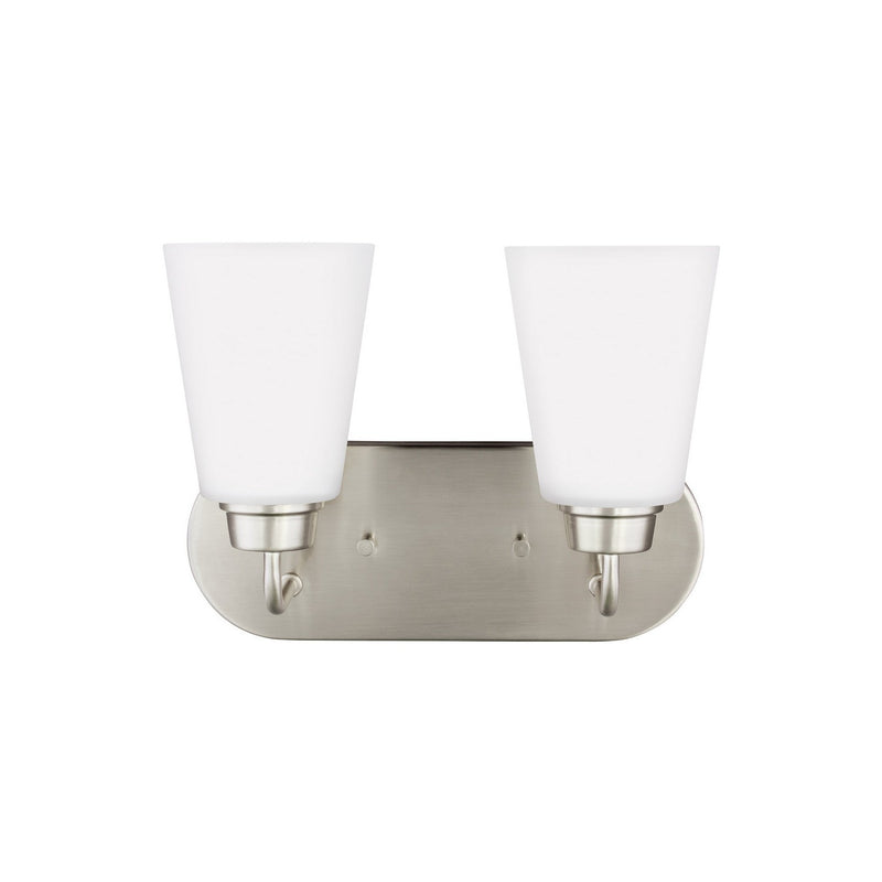 Generation Lighting - 4415202EN3-962 - Two Light Wall / Bath - Kerrville - Brushed Nickel