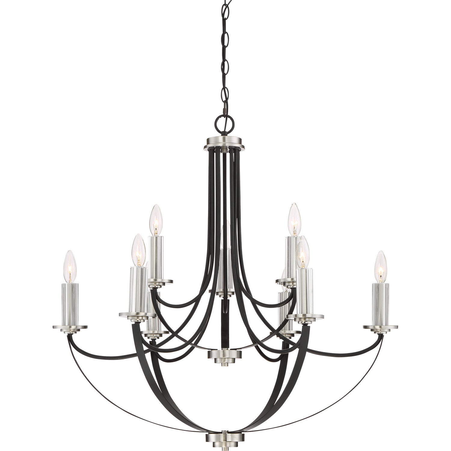 Quoizel - ANA5009K - Nine Light Chandelier - Alana - Mystic Black