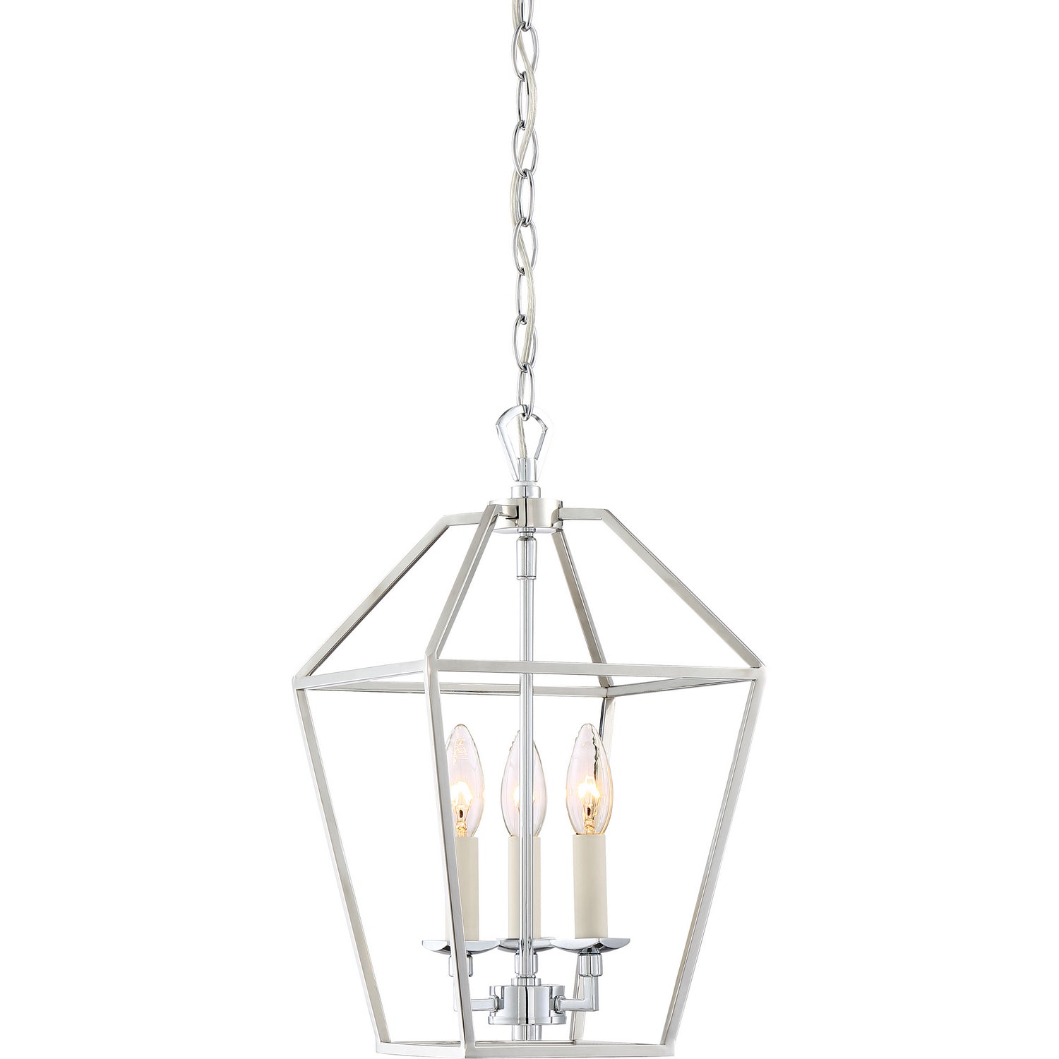 Quoizel - AVY5203PK - Three Light Foyer Pendant - Aviary - Polished Nickel