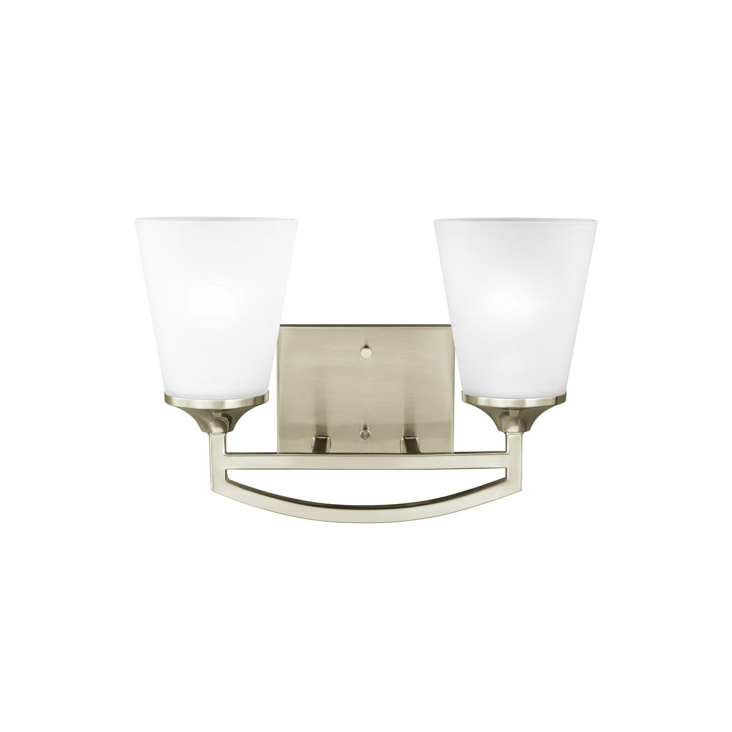 Generation Lighting - 4424502EN3-962 - Two Light Wall / Bath - Hanford - Brushed Nickel