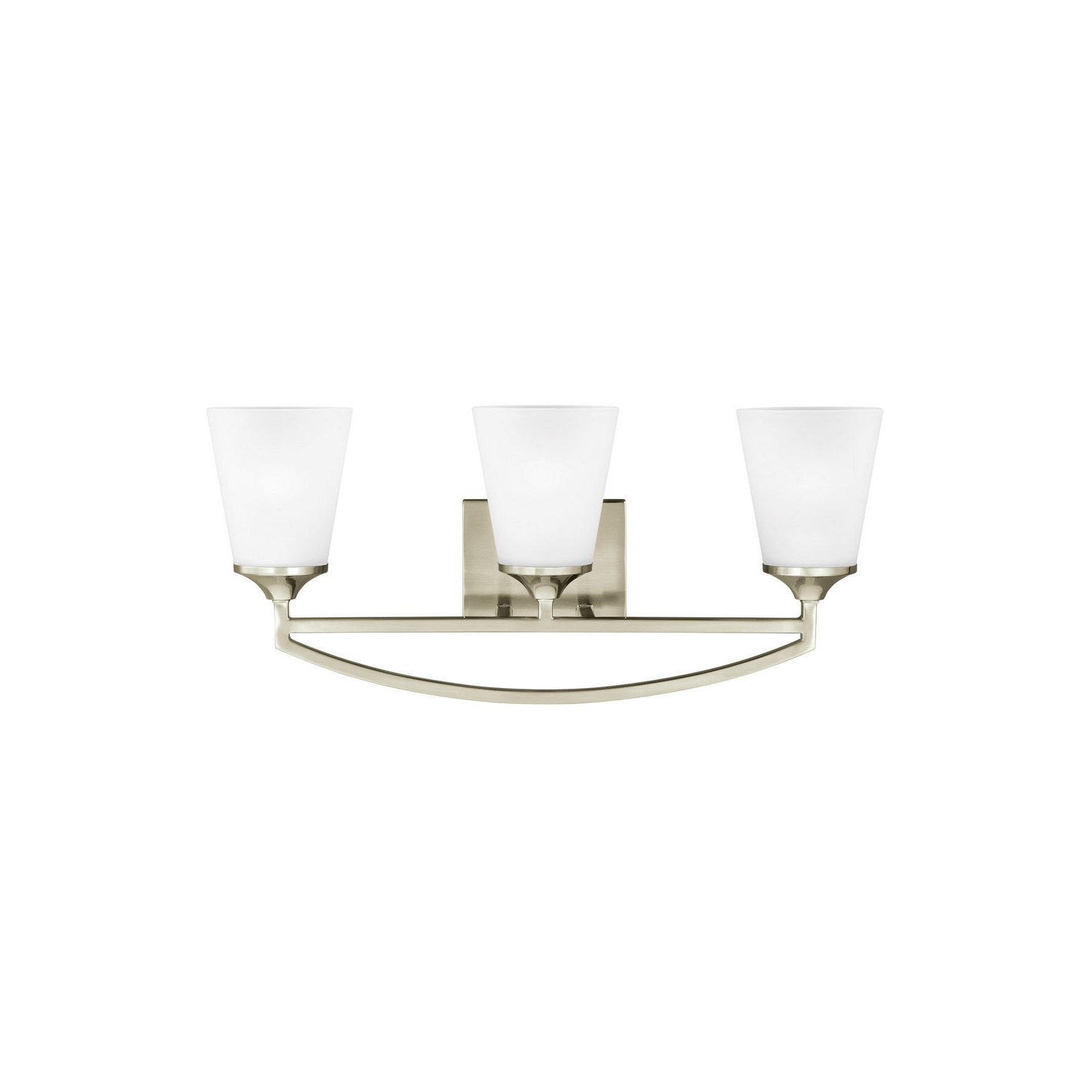 Generation Lighting - 4424503EN3-962 - Three Light Wall / Bath - Hanford - Brushed Nickel