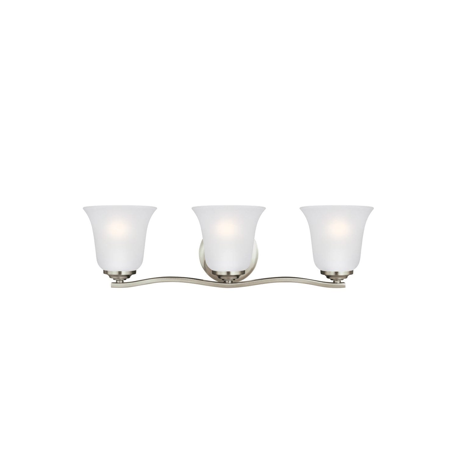 Generation Lighting - 4439003-962 - Three Light Wall / Bath - Emmons - Brushed Nickel
