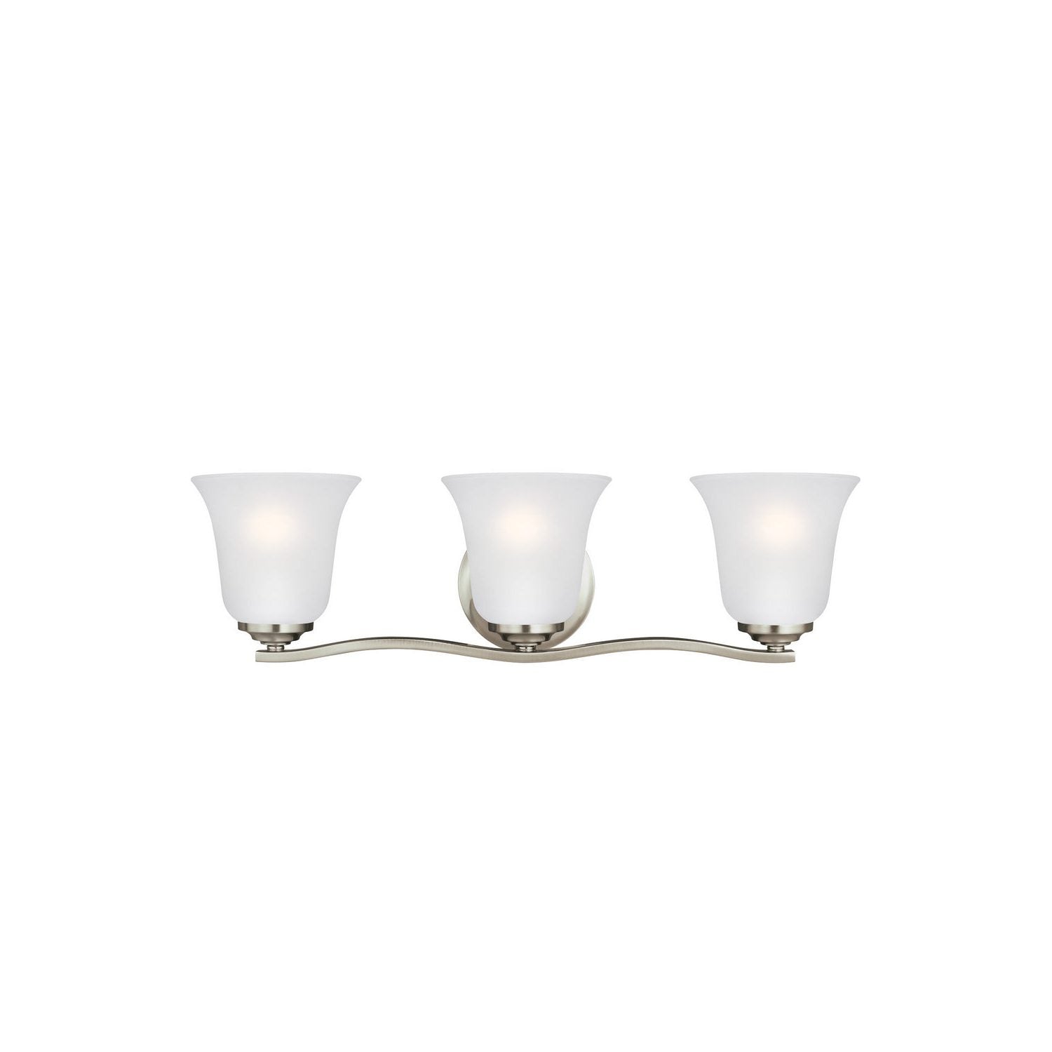 Generation Lighting - 4439003EN3-962 - Three Light Wall / Bath - Emmons - Brushed Nickel