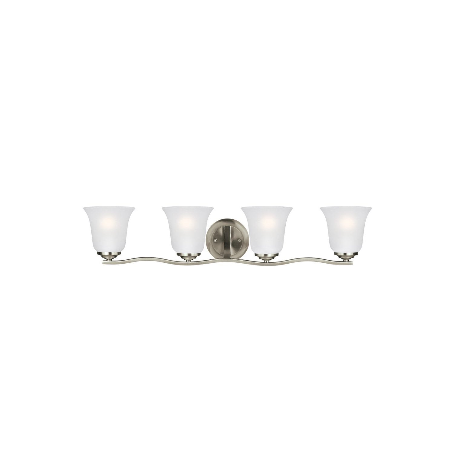 Generation Lighting - 4439004-962 - Four Light Wall / Bath - Emmons - Brushed Nickel