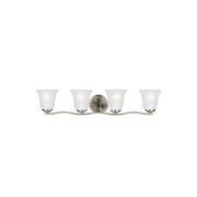 Generation Lighting - 4439004-962 - Four Light Wall / Bath - Emmons - Brushed Nickel