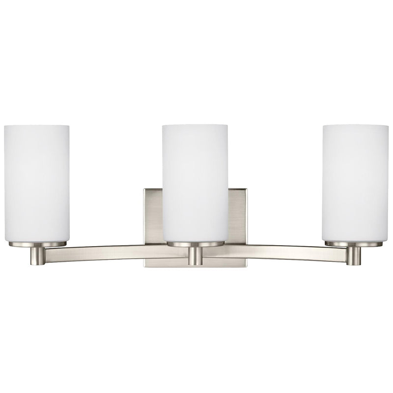 Generation Lighting - 4439103EN3-962 - Three Light Wall / Bath - Hettinger - Brushed Nickel