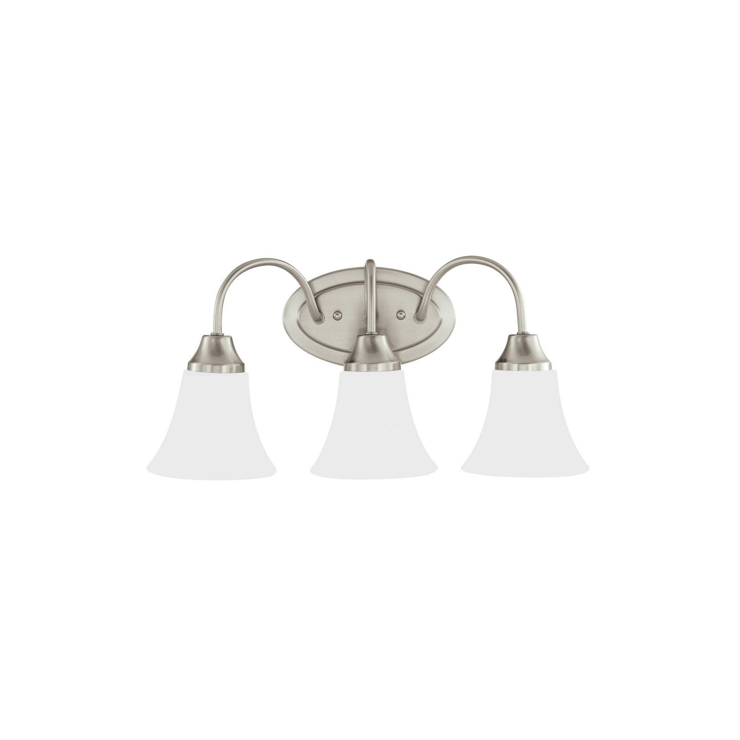 Generation Lighting - 44807EN3-962 - Three Light Wall / Bath - Holman - Brushed Nickel