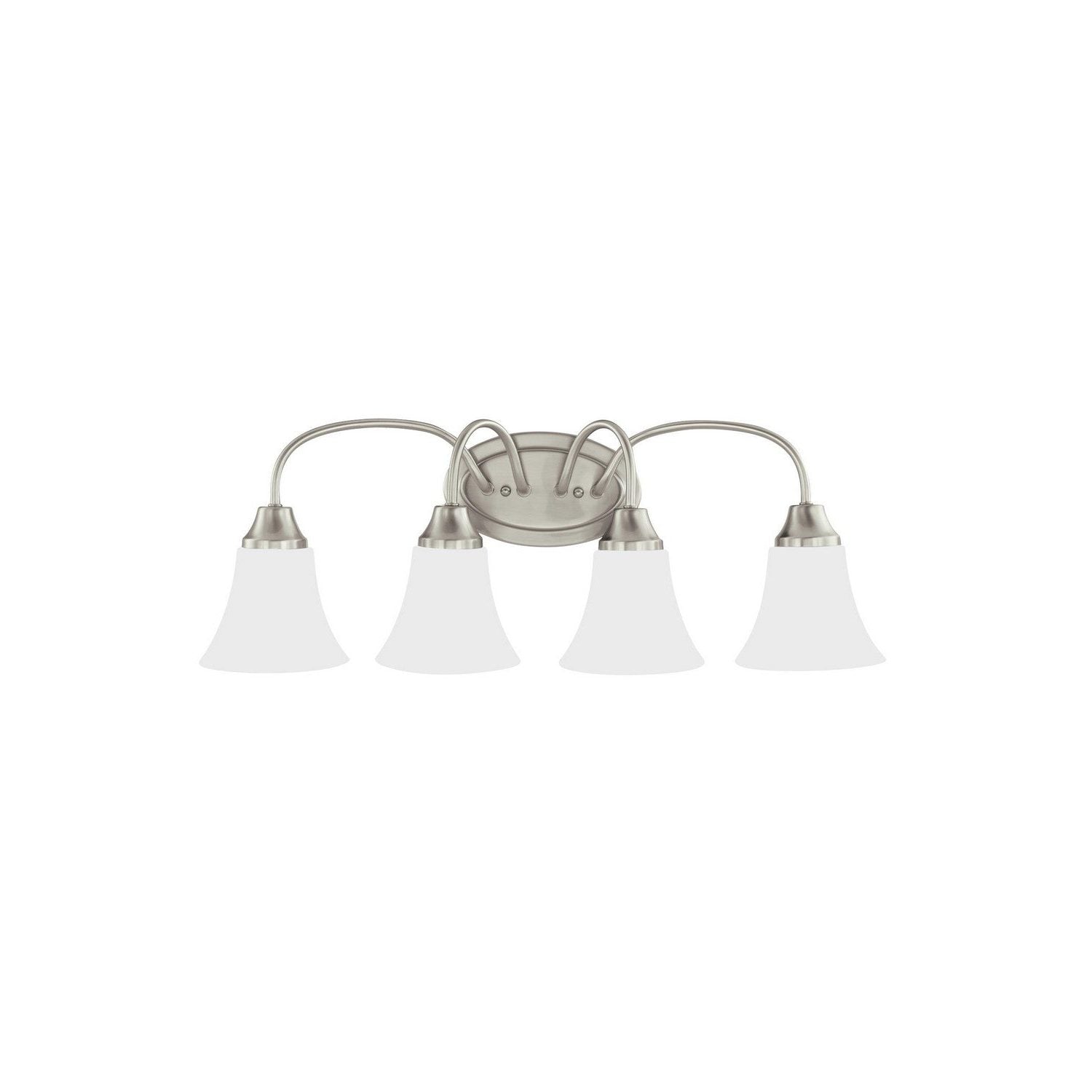 Generation Lighting - 44808EN3-962 - Four Light Wall / Bath - Holman - Brushed Nickel