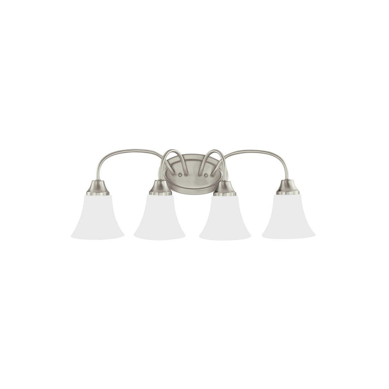 Generation Lighting - 44808EN3-962 - Four Light Wall / Bath - Holman - Brushed Nickel