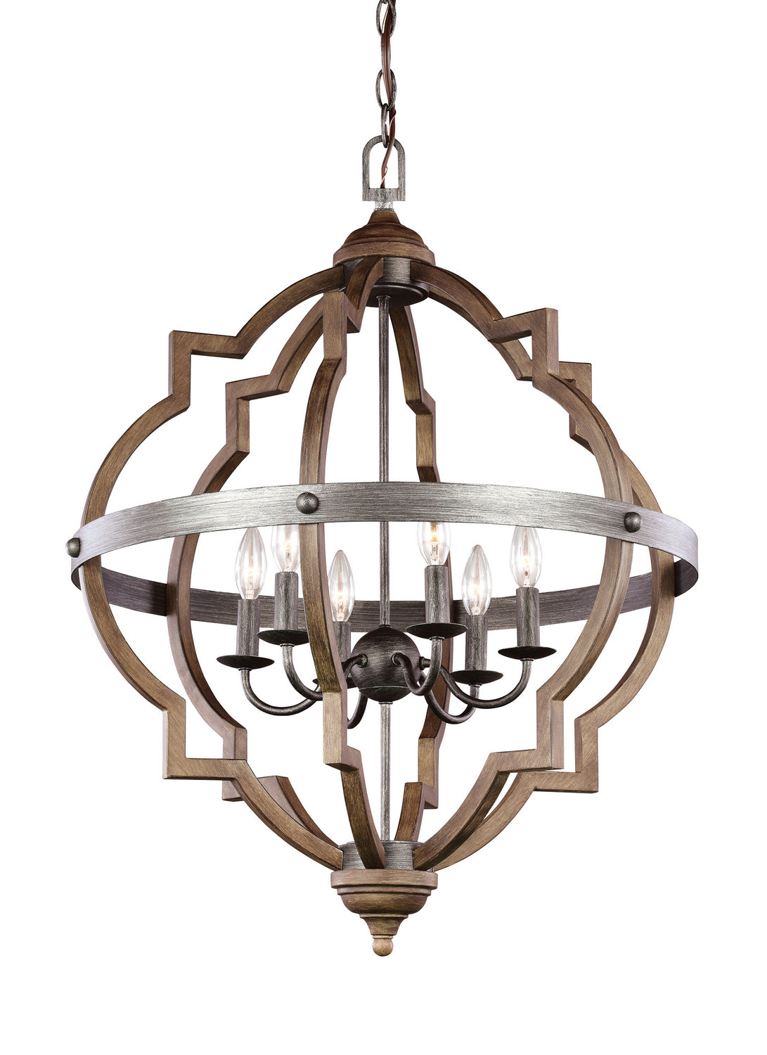 Generation Lighting - 5124906EN-846 - Six Light Hall / Foyer - Socorro - Stardust