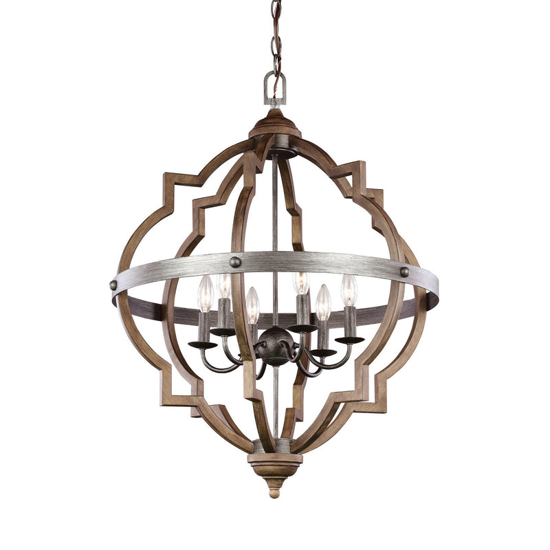 Generation Lighting - 5124906EN-846 - Six Light Hall / Foyer - Socorro - Stardust
