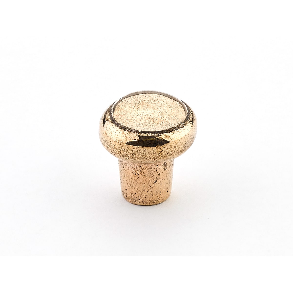 Mountain 1-3/8" Rustic Ridged Mushroom Solid Bronze Cabinet Knob - Made in Italy