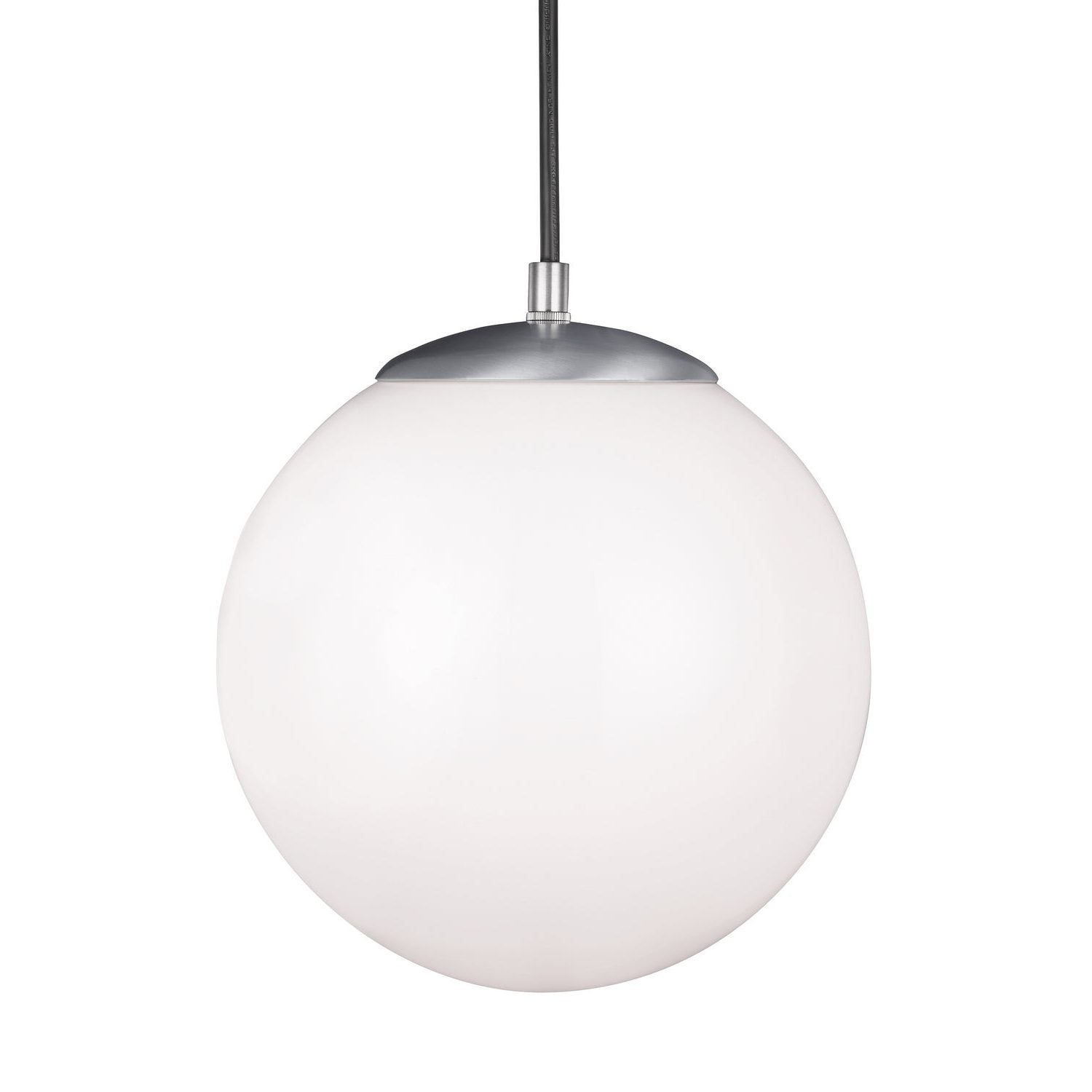 Visual Comfort Studio - 6020-04 - One Light Pendant - Leo - Hanging Globe - Satin Aluminum