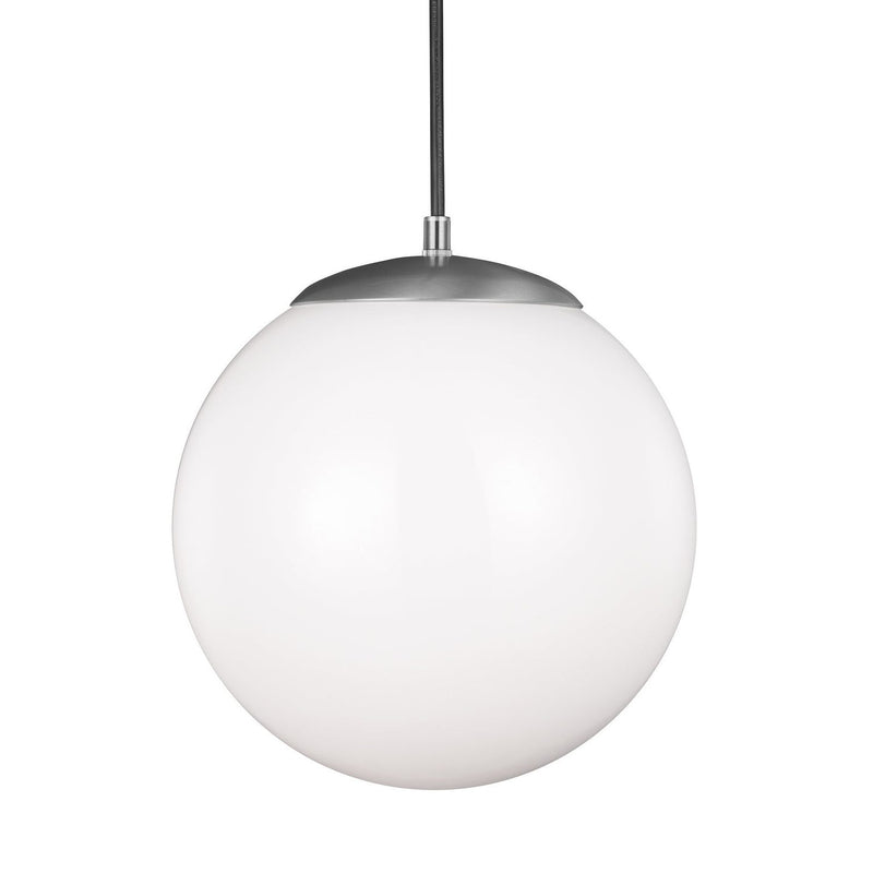 Visual Comfort Studio - 6022-04 - One Light Pendant - Leo - Hanging Globe - Satin Aluminum
