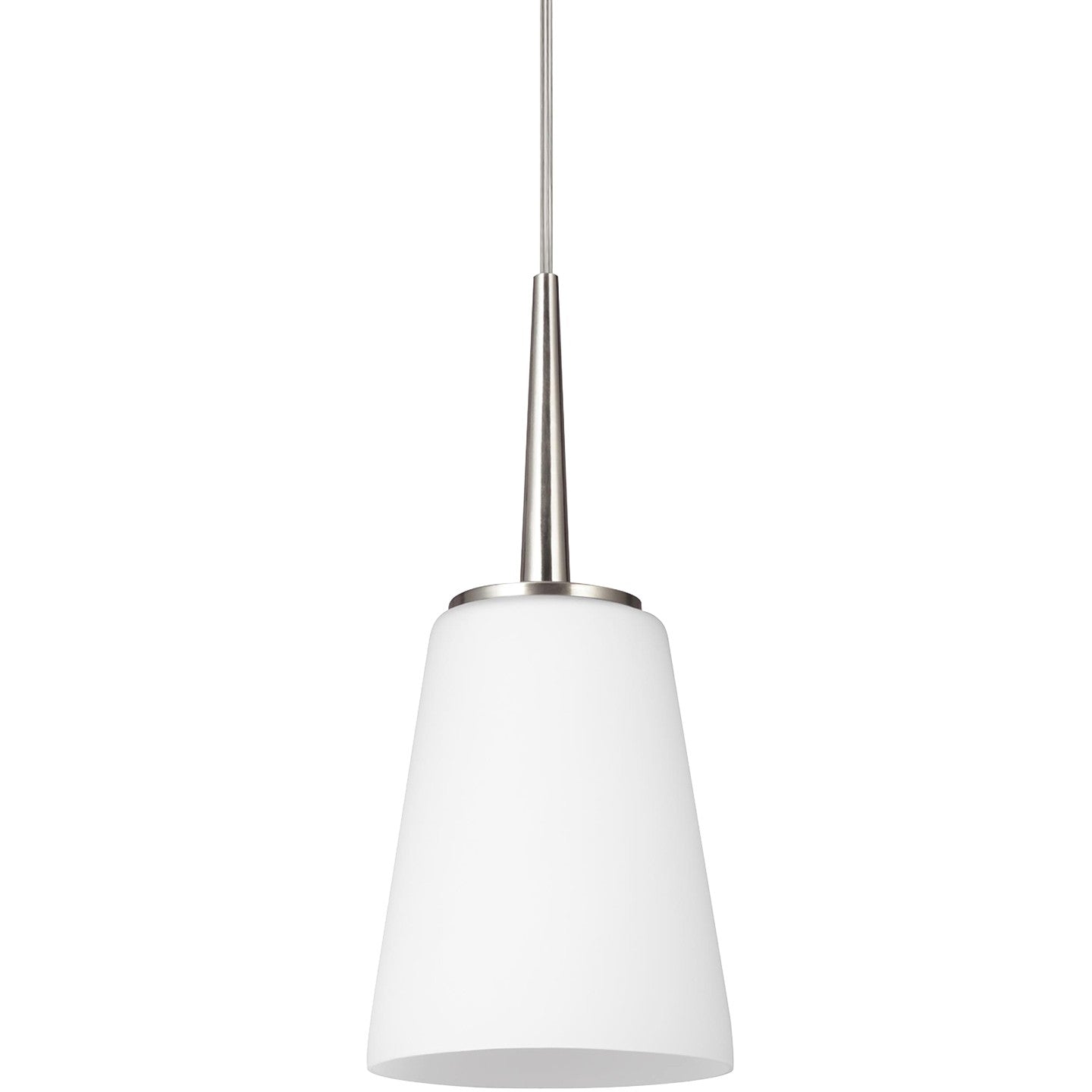 Generation Lighting - 6140401EN3-962 - One Light Mini-Pendant - Driscoll - Brushed Nickel