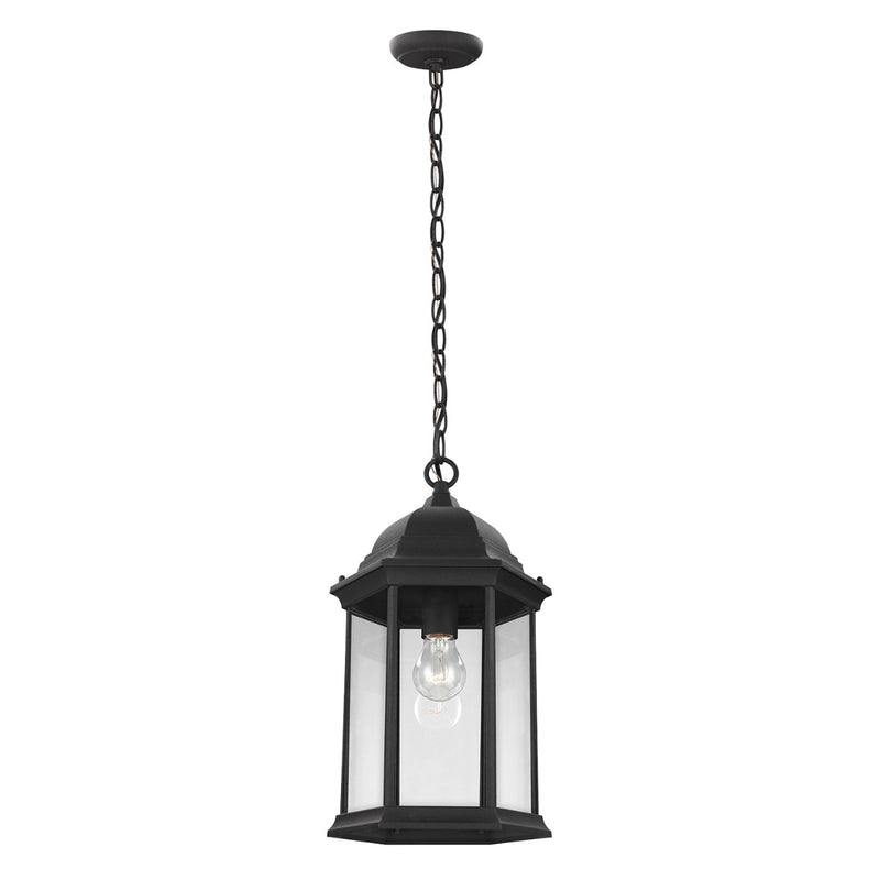 Generation Lighting - 6238701-12 - One Light Outdoor Pendant - Sevier - Black