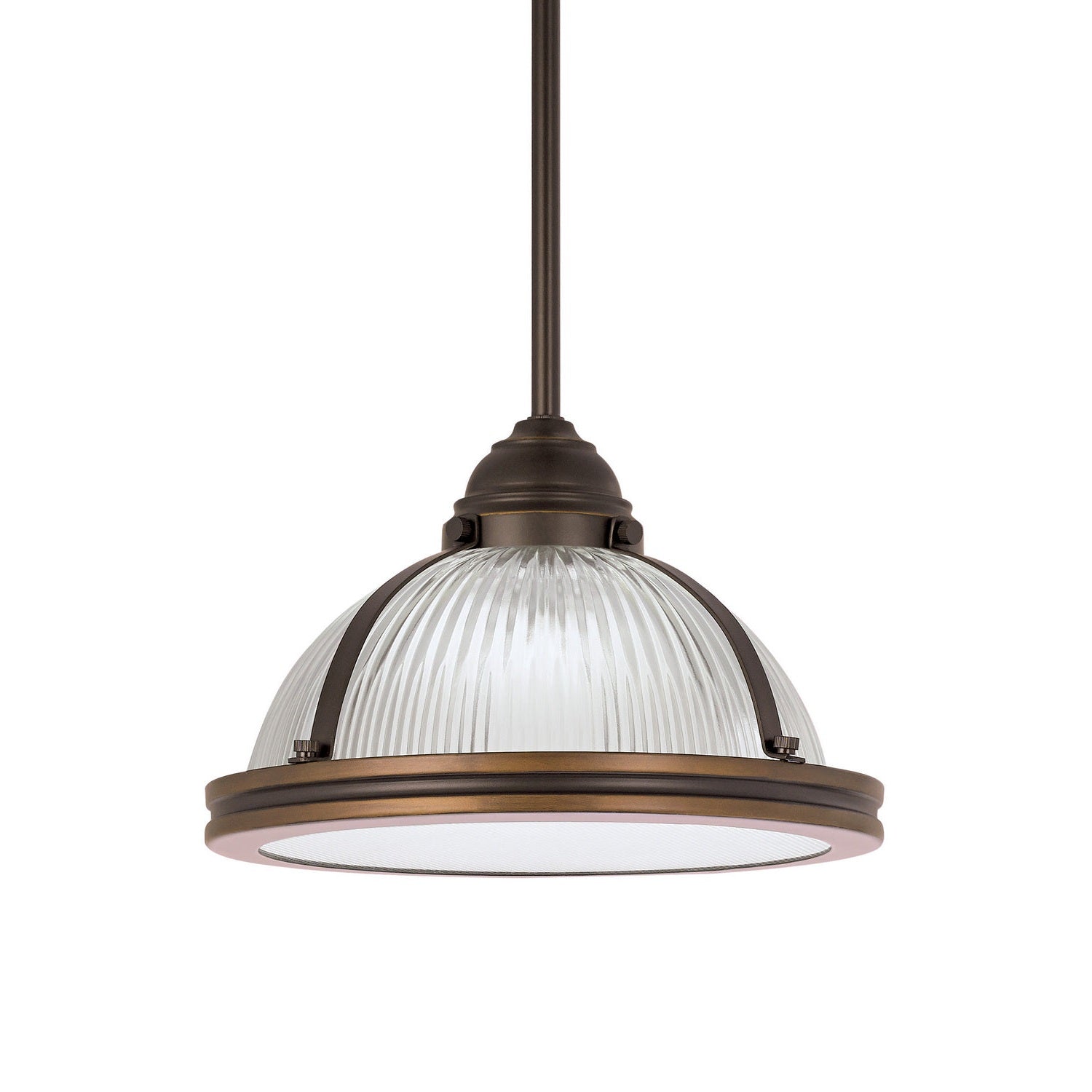 Generation Lighting - 65060EN3-715 - One Light Pendant - Pratt Street Prismatic - Autumn Bronze