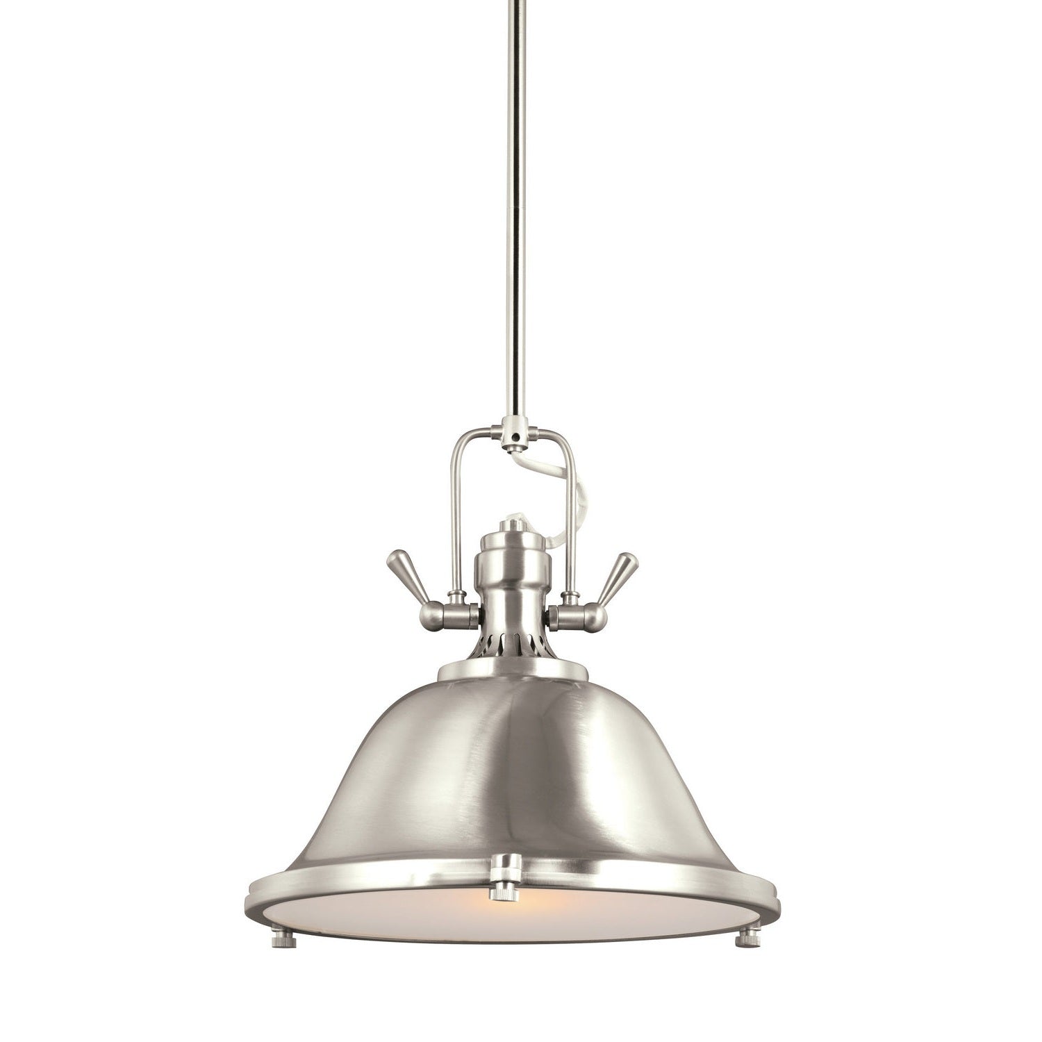 Generation Lighting - 6514401EN3-962 - One Light Pendant - Stone Street - Brushed Nickel