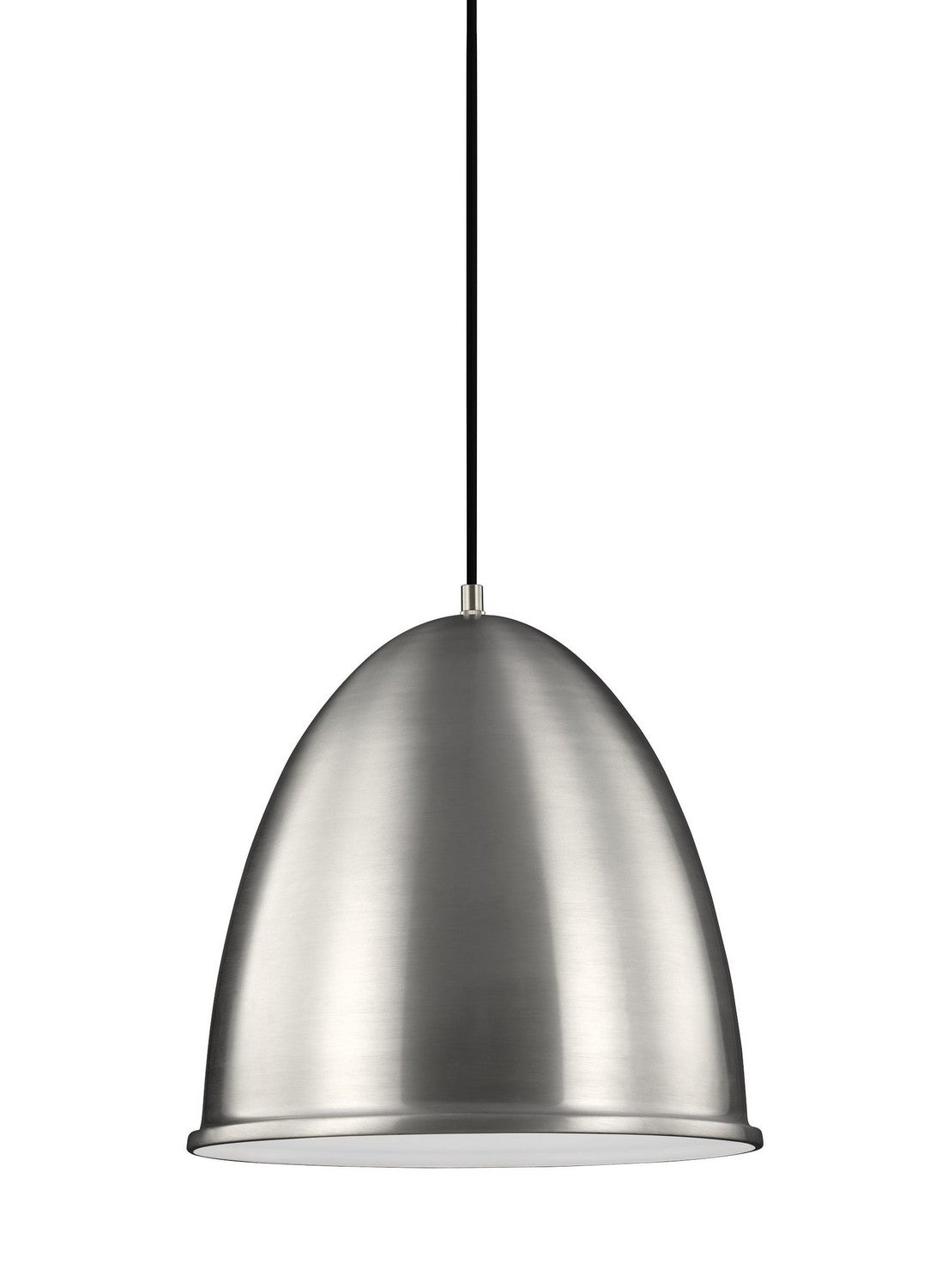 Generation Lighting - 6525401EN3-04 - One Light Pendant - Hudson Street - Satin Aluminum