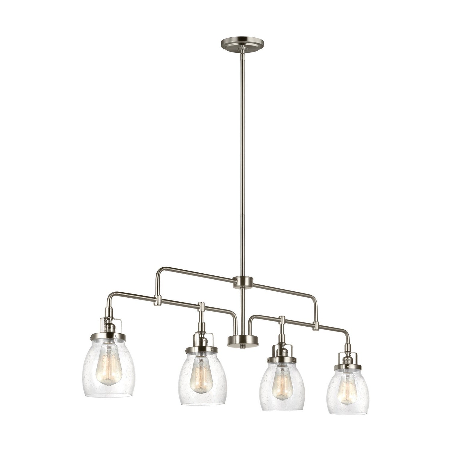 Generation Lighting - 6614504-962 - Four Light Island Pendant - Belton - Brushed Nickel