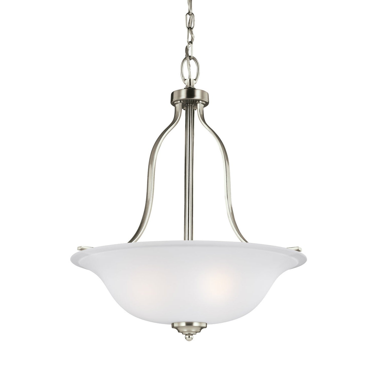 Generation Lighting - 6639003-962 - Three Light Pendant - Emmons - Brushed Nickel