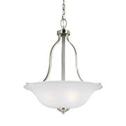 Generation Lighting - 6639003-962 - Three Light Pendant - Emmons - Brushed Nickel