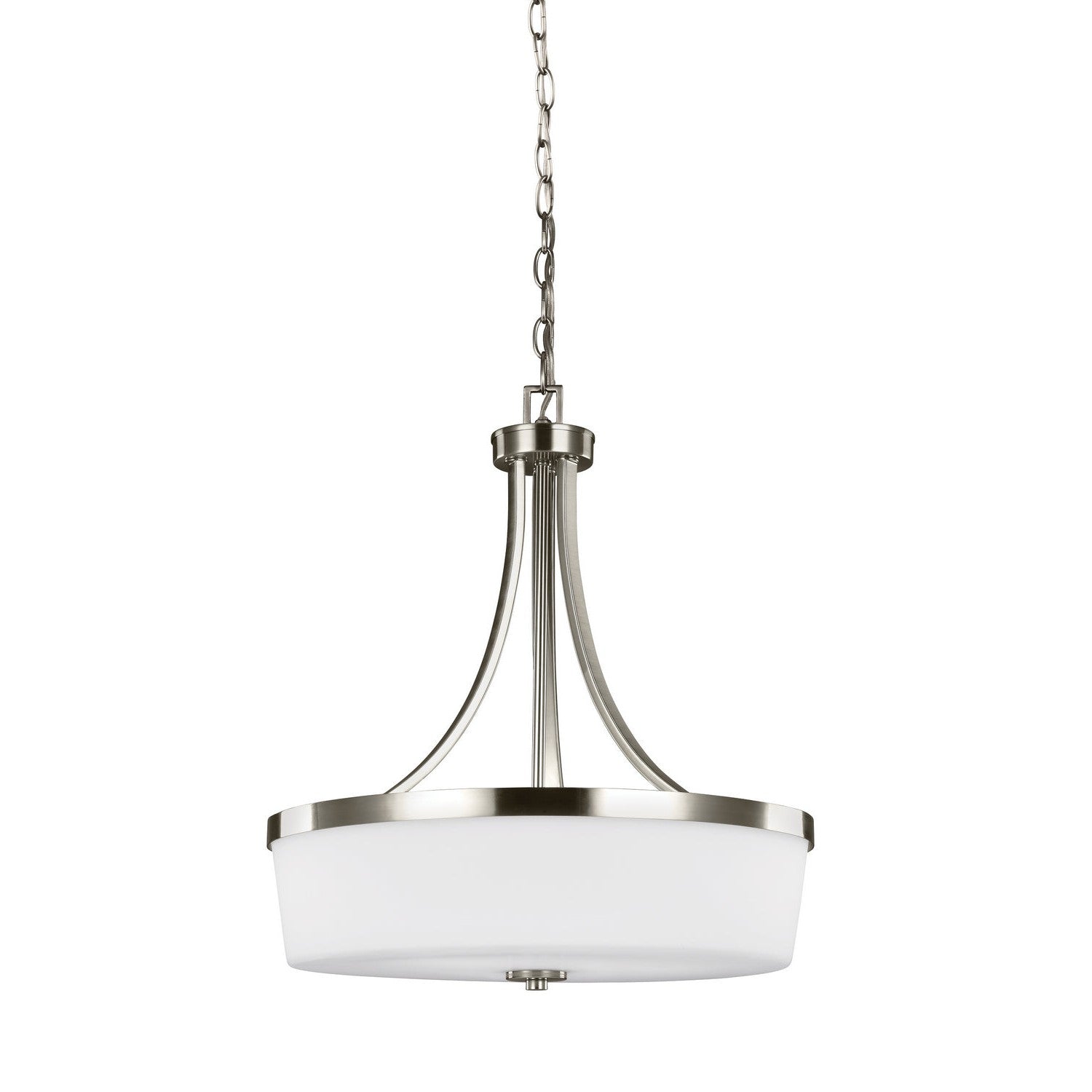 Generation Lighting - 6639103-962 - Three Light Pendant - Hettinger - Brushed Nickel