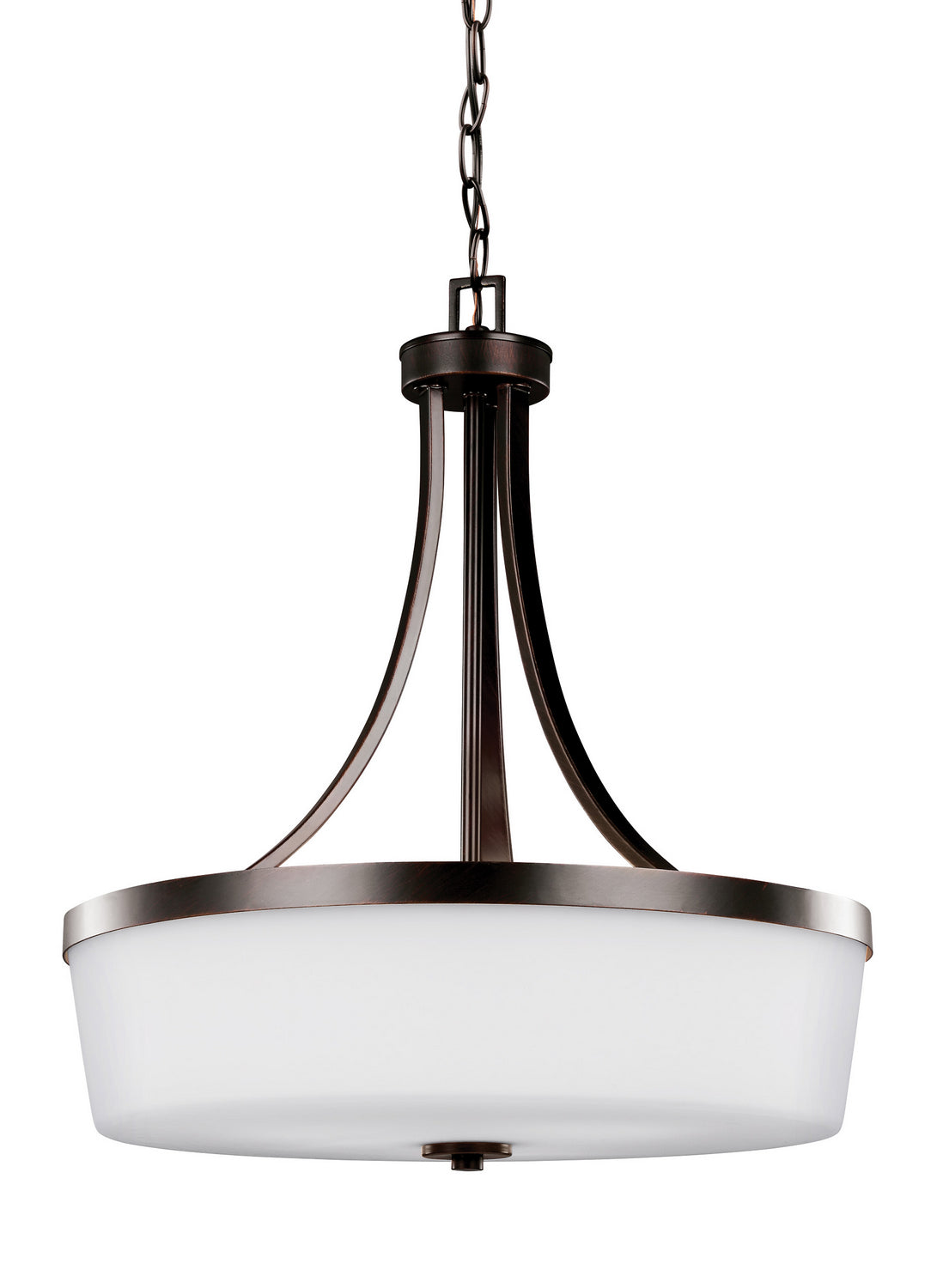 Generation Lighting - 6639103EN3-710 - Three Light Pendant - Hettinger - Bronze