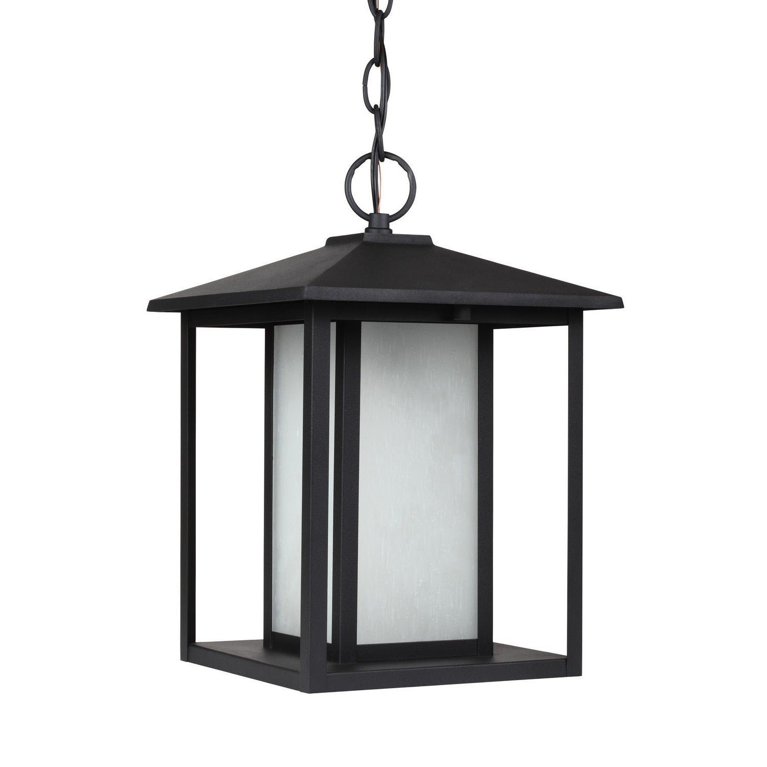 Generation Lighting - 69029EN3-12 - One Light Outdoor Pendant - Hunnington - Black