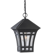 Generation Lighting - 69131-12 - One Light Outdoor Pendant - Herrington - Black
