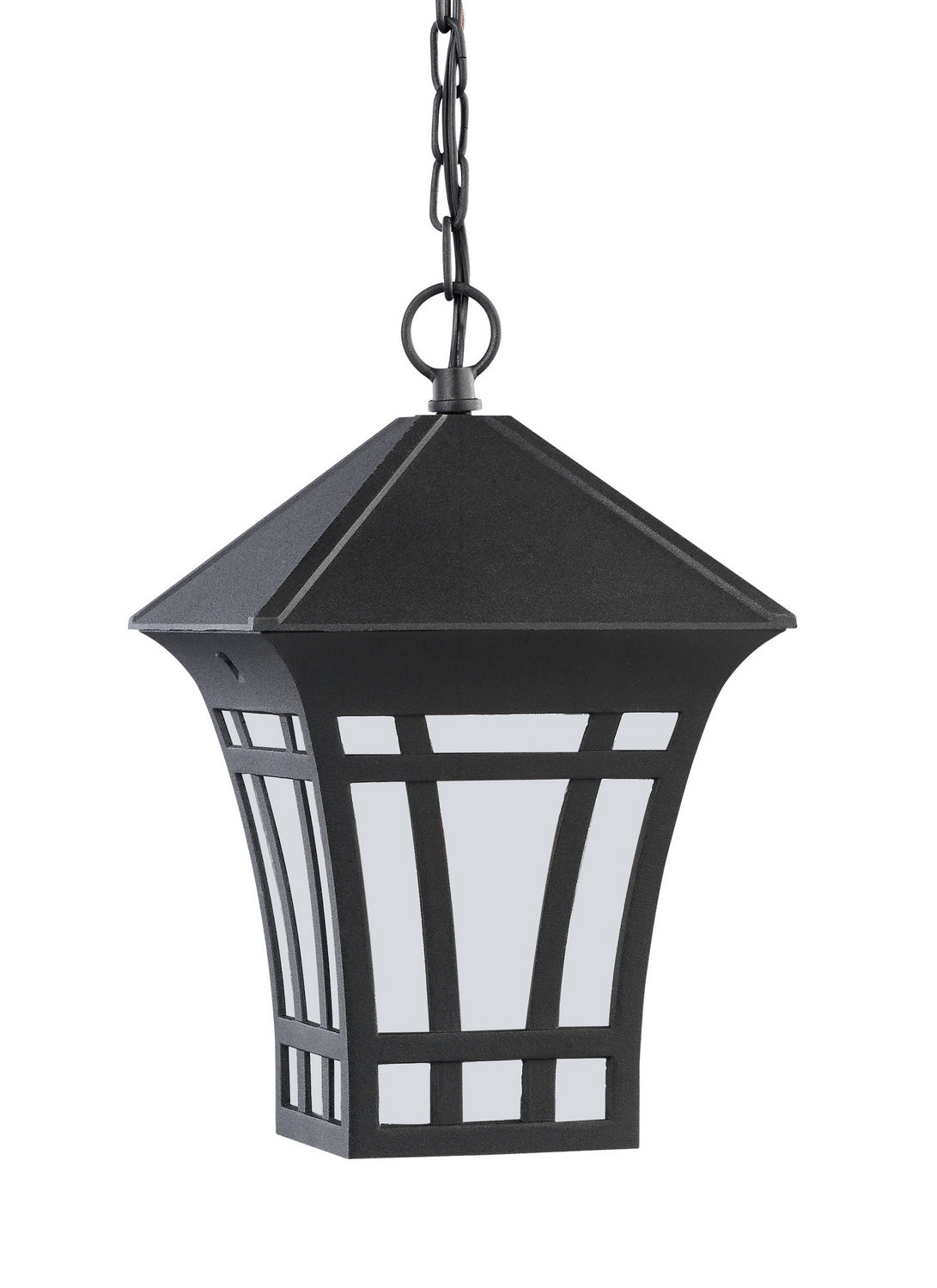 Generation Lighting - 69131EN3-12 - One Light Outdoor Pendant - Herrington - Black