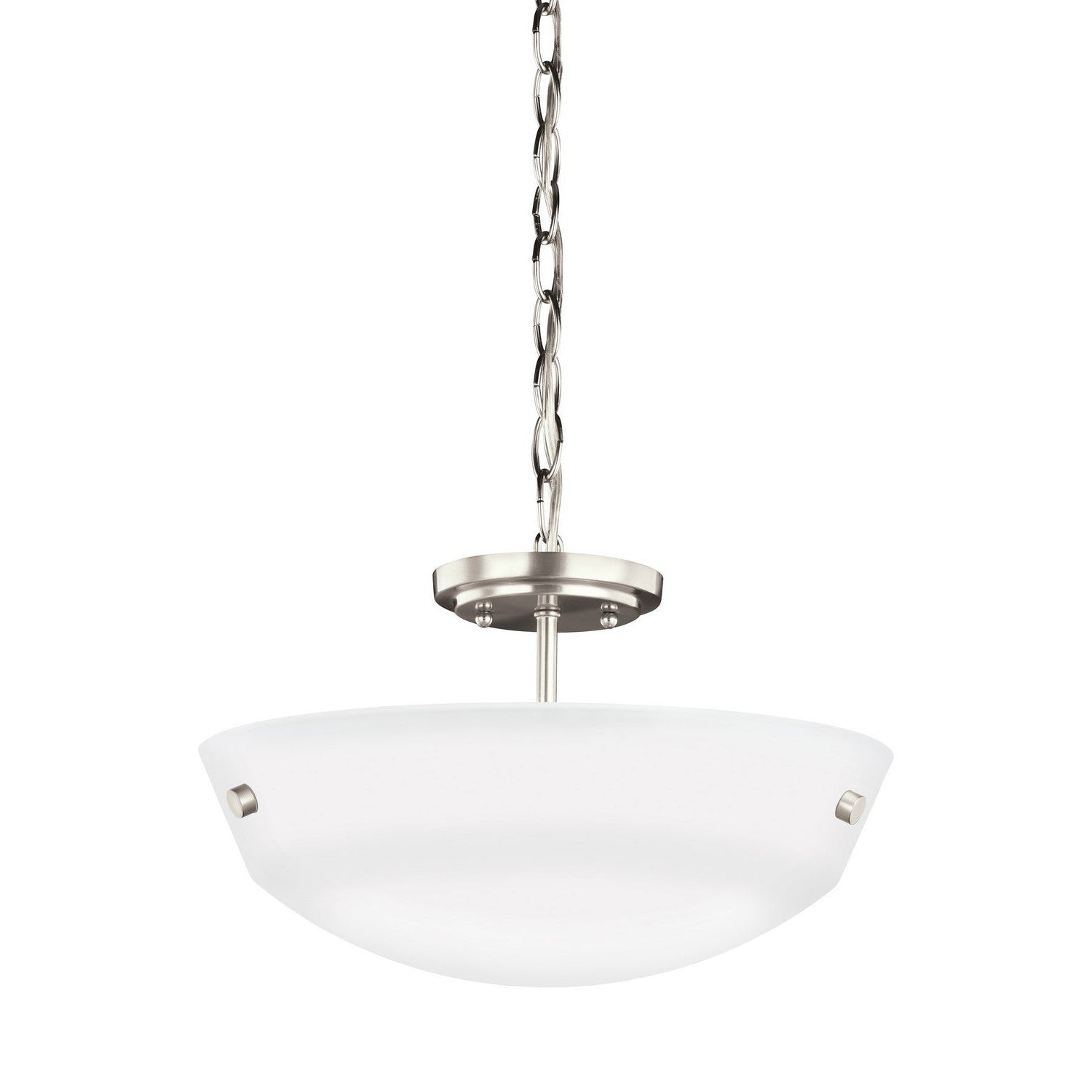 Generation Lighting - 7715202EN3-962 - Two Light Semi-Flush Convertible Pendant - Kerrville - Brushed Nickel
