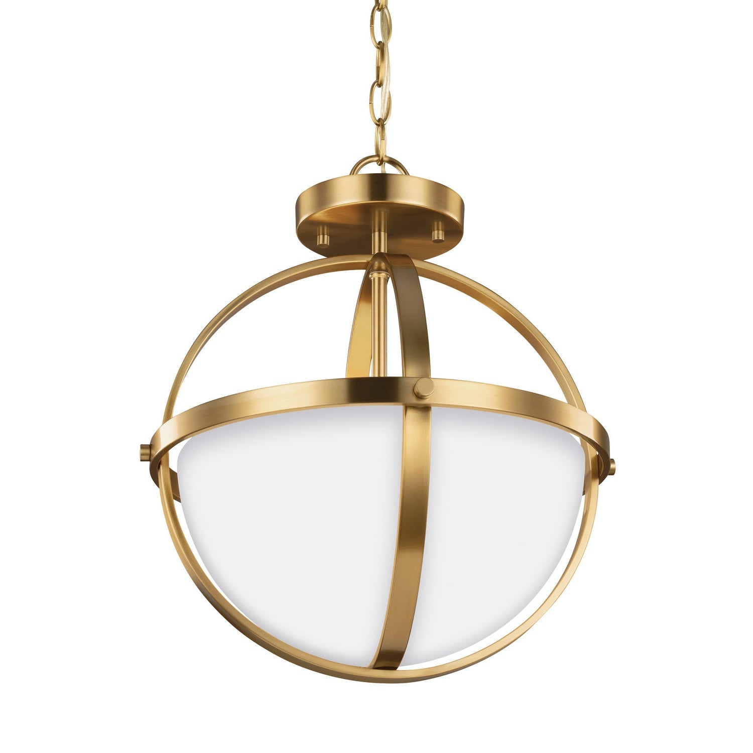 Generation Lighting - 7724602-848 - Two Light Semi-Flush Convertible Pendant - Alturas - Satin Brass