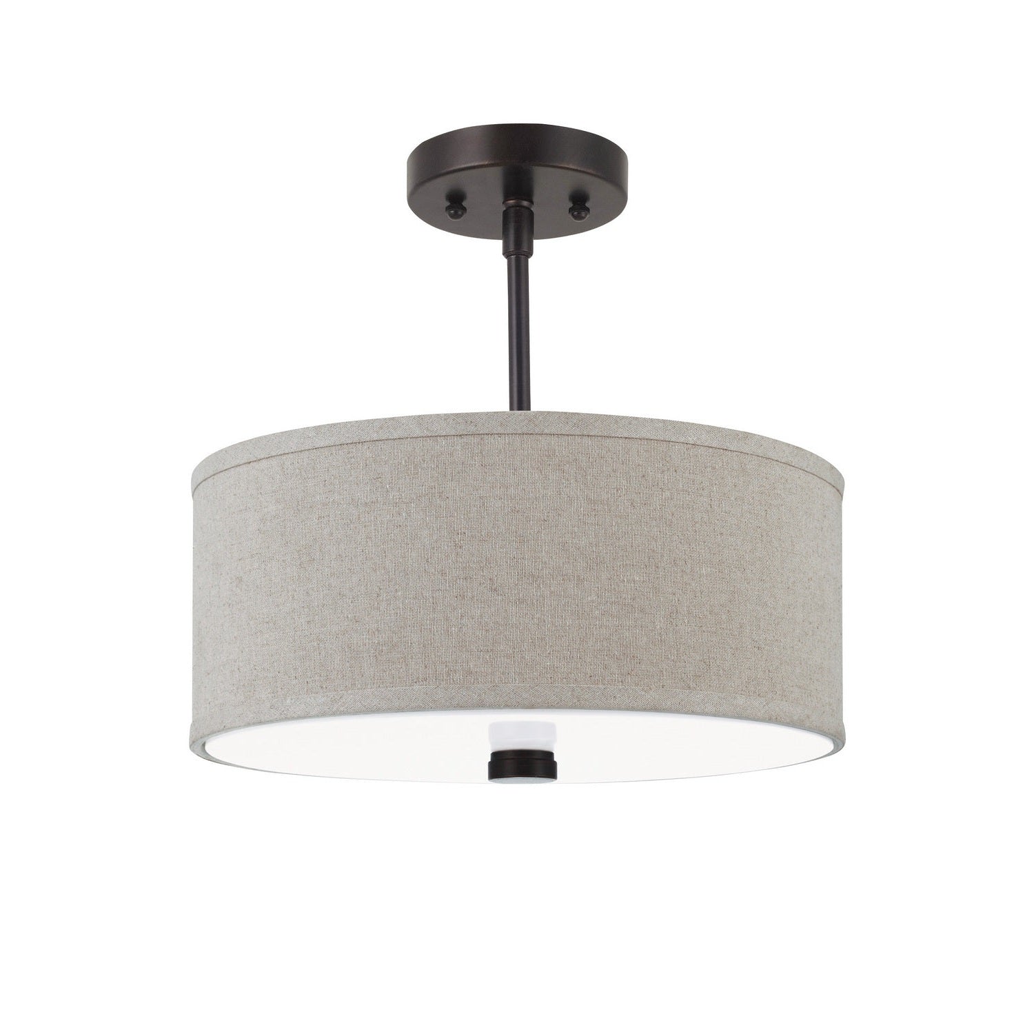 Visual Comfort Studio - 77262EN3-710 - Two Light Semi-Flush Convertible Pendant - Dayna Shade Pendants - Bronze