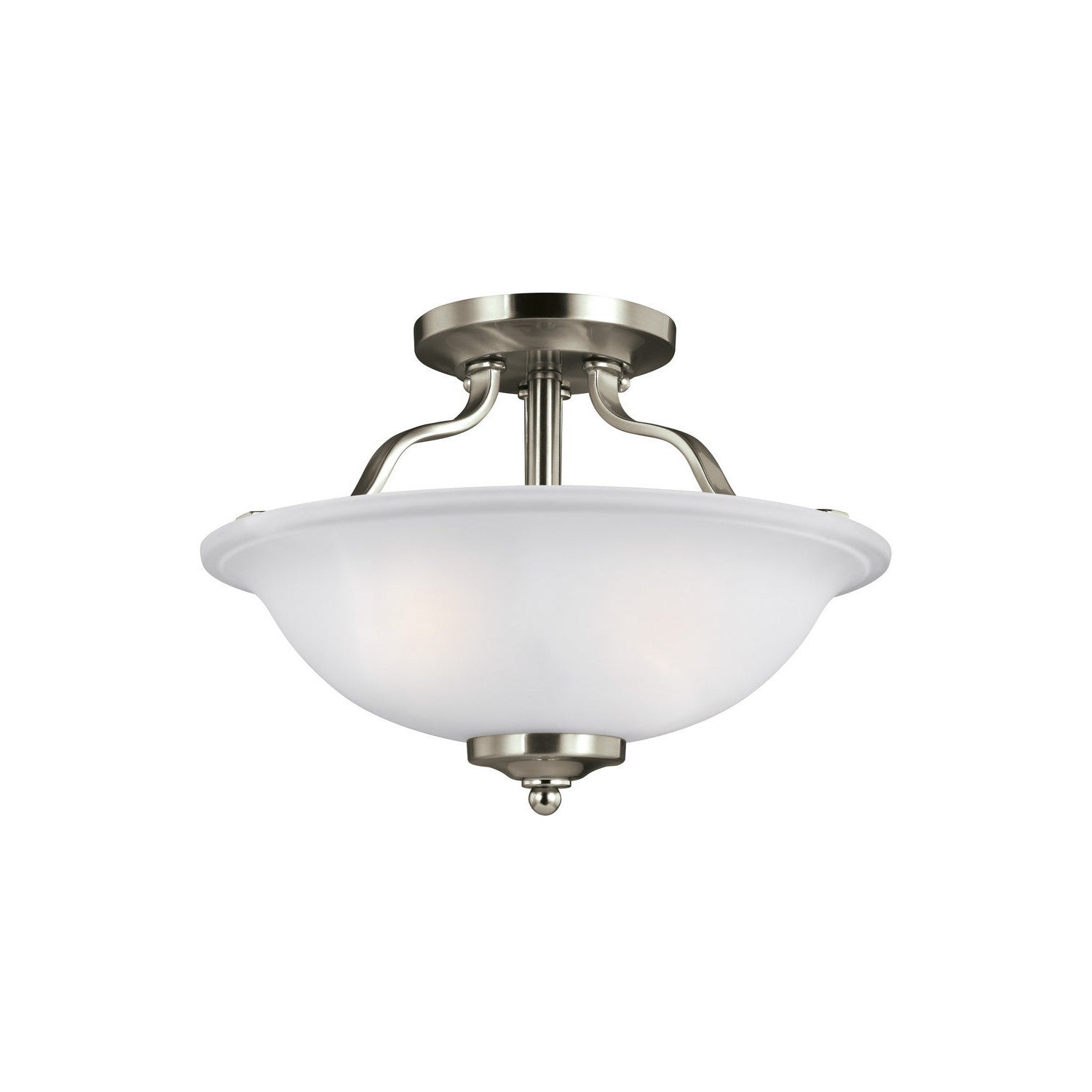 Generation Lighting - 7739002EN3-962 - Two Light Semi-Flush Mount - Emmons - Brushed Nickel