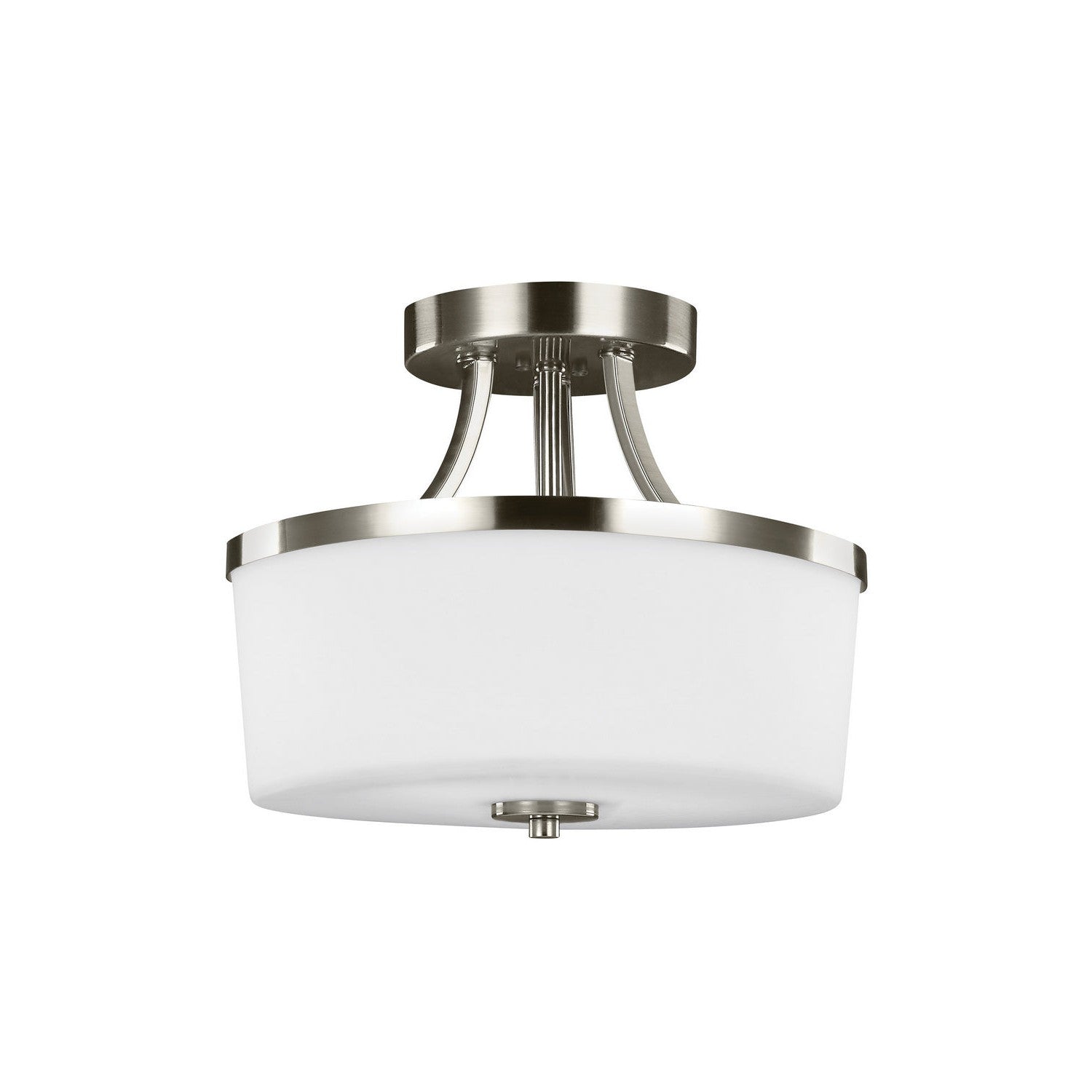 Generation Lighting - 7739102EN3-962 - Two Light Semi-Flush Convertible Pendant - Hettinger - Brushed Nickel