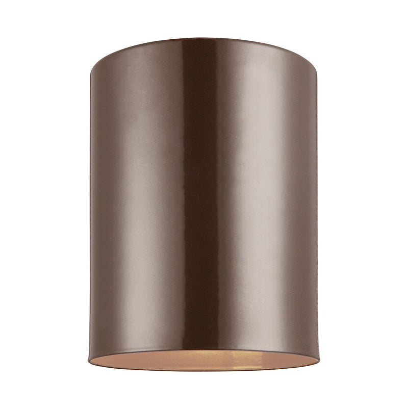 Visual Comfort Studio - 7813801EN3-10 - One Light Outdoor Flush Mount - Outdoor Cylinders - Bronze