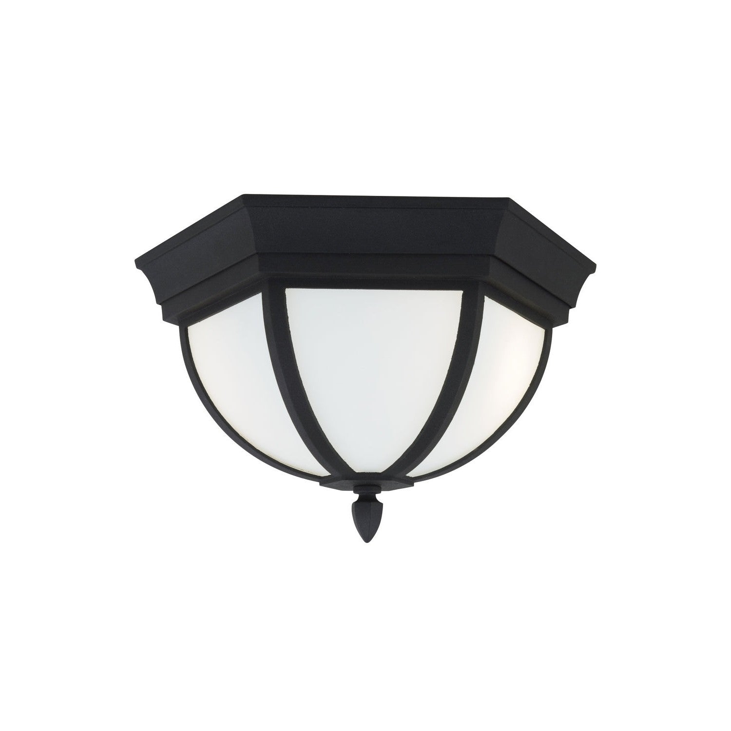 Generation Lighting - 79136-12 - Two Light Outdoor Flush Mount - Wynfield - Black