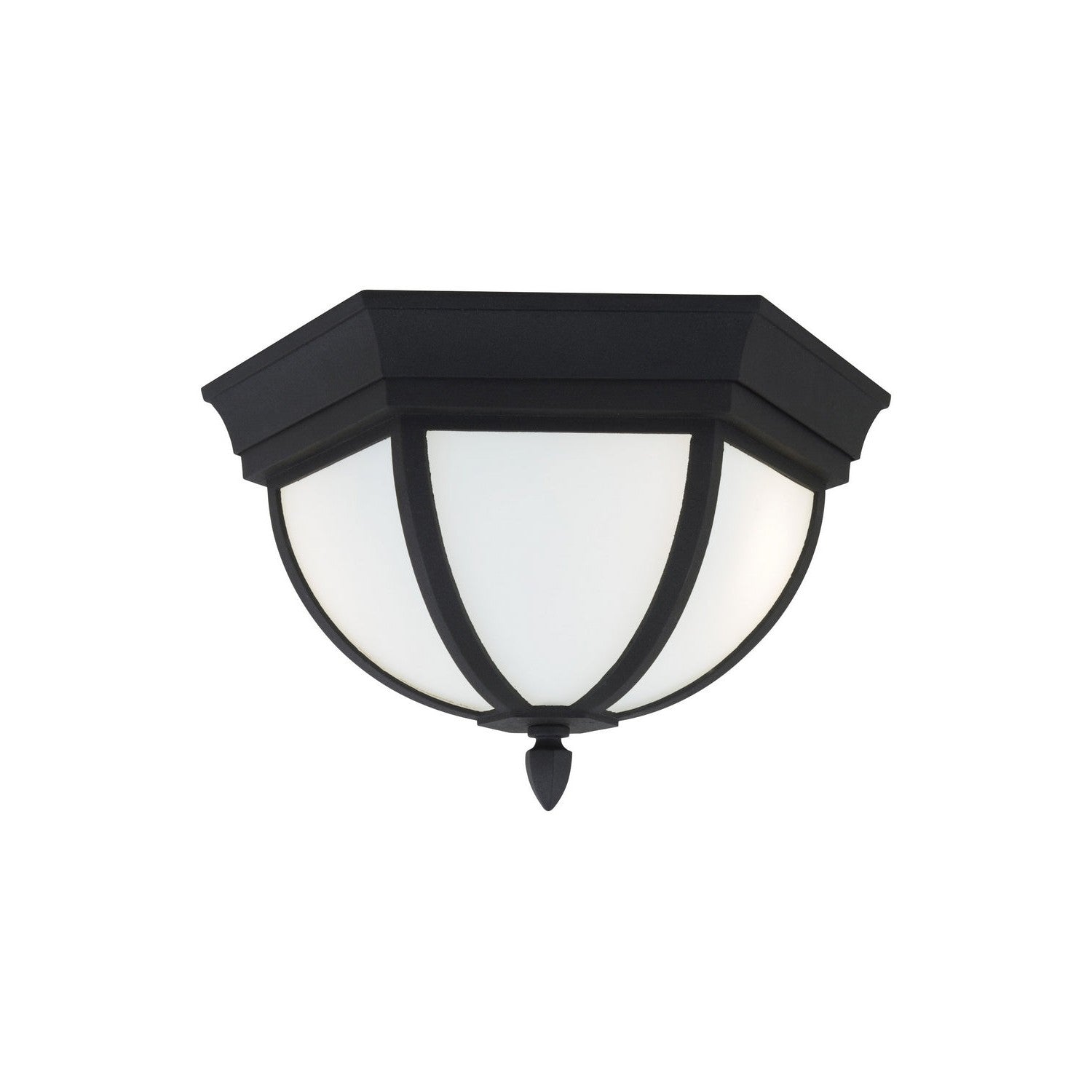 Generation Lighting - 79136EN3-12 - Two Light Outdoor Flush Mount - Wynfield - Black
