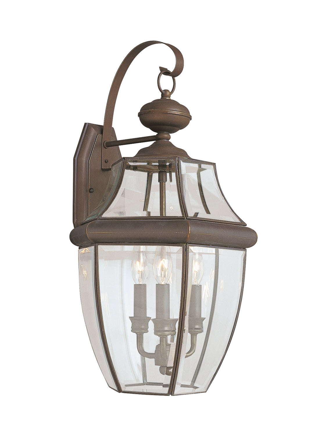 Generation Lighting - 8040EN-71 - Three Light Outdoor Wall Lantern - Lancaster - Antique Bronze