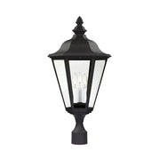 Generation Lighting - 8231EN-12 - Three Light Outdoor Post Lantern - Brentwood - Black