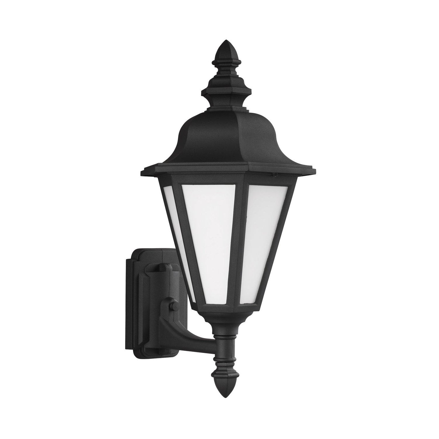 Generation Lighting - 89824EN3-12 - One Light Outdoor Wall Lantern - Brentwood - Black