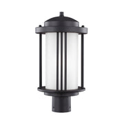 Generation Lighting - 8247901EN3-12 - One Light Outdoor Post Lantern - Crowell - Black