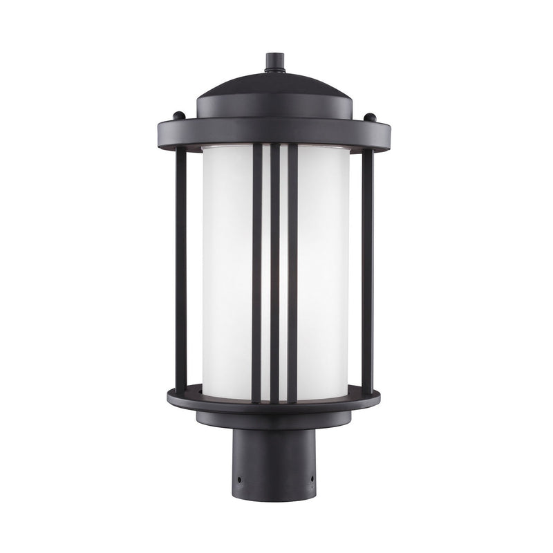 Generation Lighting - 8247901EN3-12 - One Light Outdoor Post Lantern - Crowell - Black