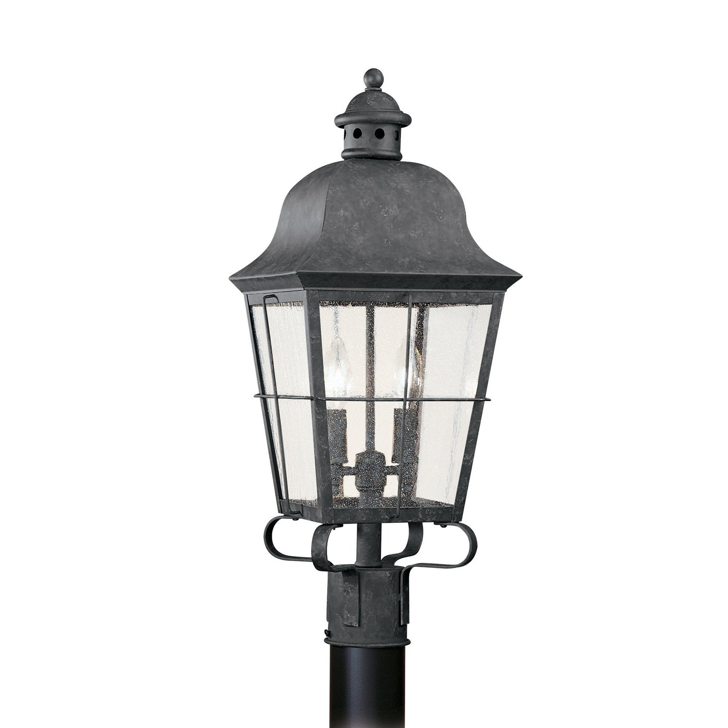 Generation Lighting - 8262EN-46 - Two Light Outdoor Post Lantern - Chatham - Oxidized Bronze