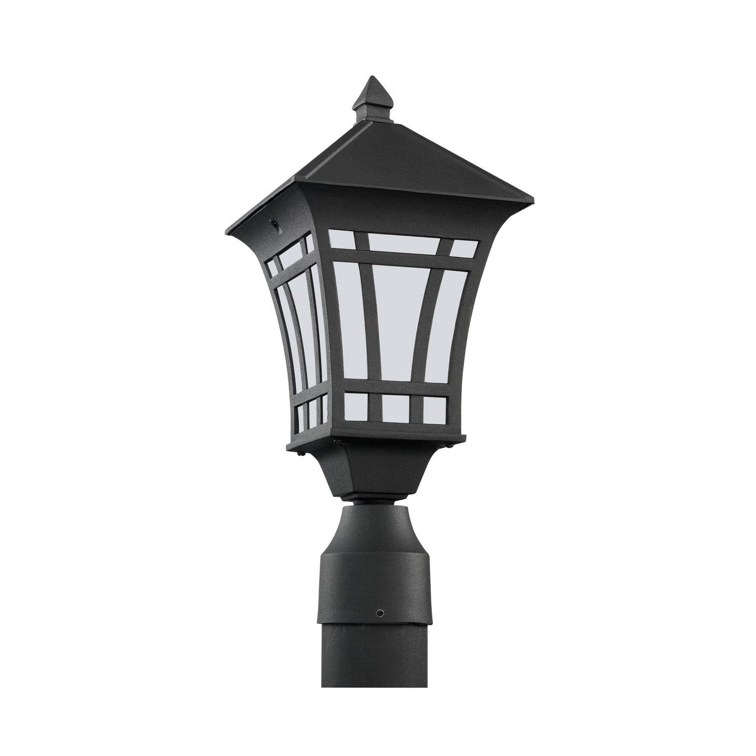 Generation Lighting - 89231EN3-12 - One Light Outdoor Post Lantern - Herrington - Black