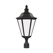 Generation Lighting - 89025-12 - One Light Outdoor Post Lantern - Brentwood - Black