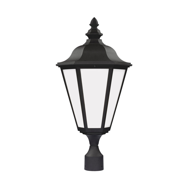 Generation Lighting - 89025-12 - One Light Outdoor Post Lantern - Brentwood - Black