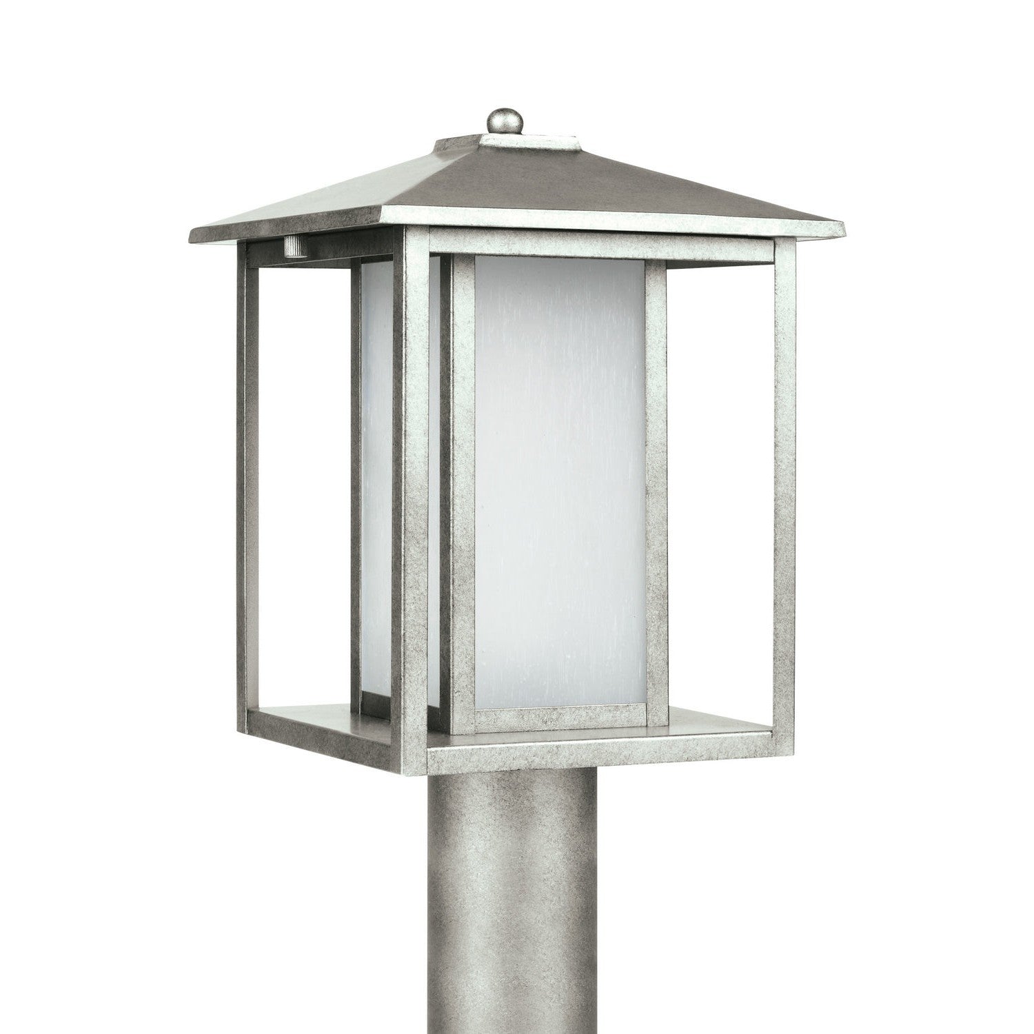 Generation Lighting - 89129EN3-57 - One Light Outdoor Post Lantern - Hunnington - Weathered Pewter