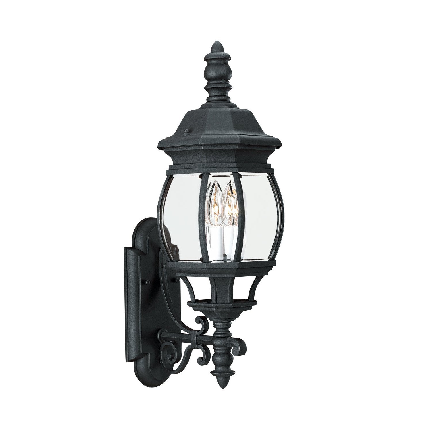 Generation Lighting - 88201EN-12 - Two Light Outdoor Wall Lantern - Wynfield - Black